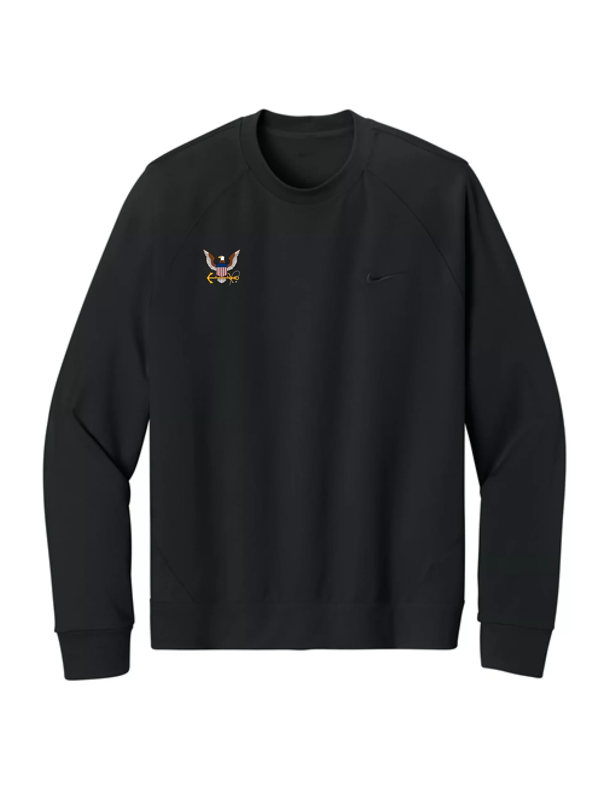 U.S. Navy Nike Dri-FIT Primary Crewneck Sweatshirt (Black)