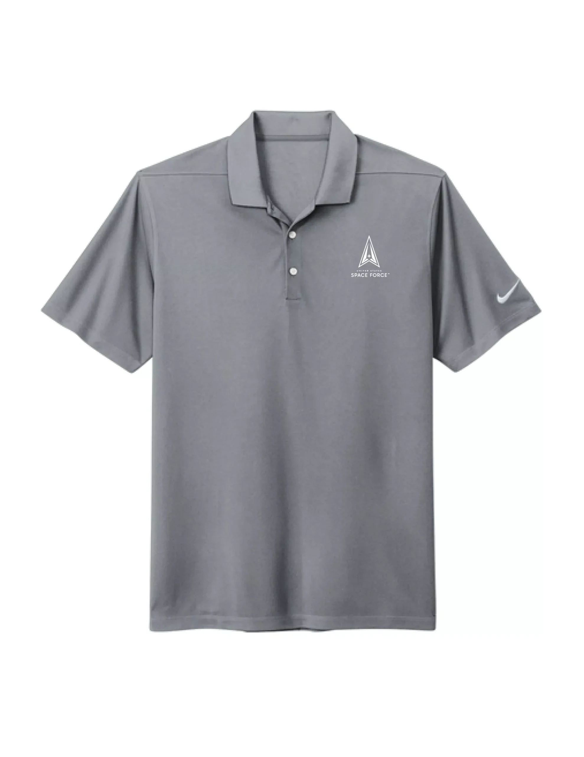 U.S. Space Force Nike Dri-FIT Micro Pique 2.0 Polo (Cool Grey)