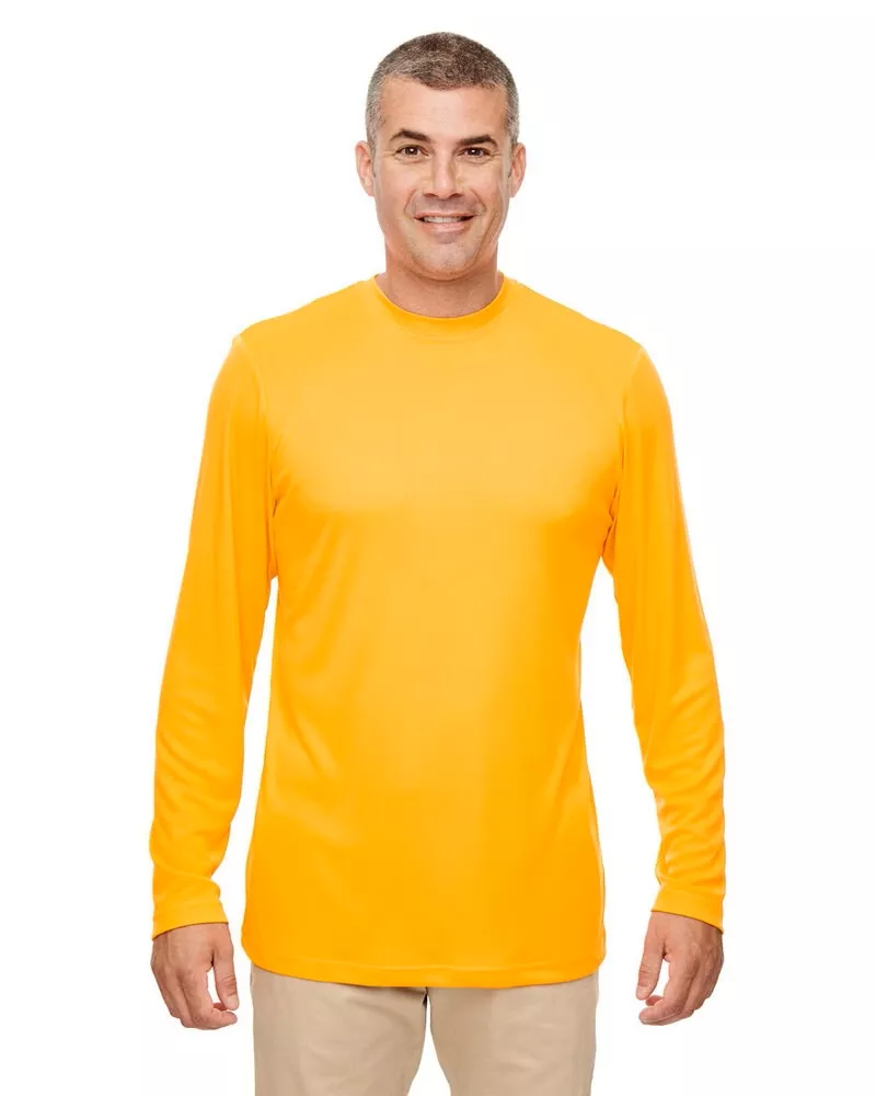 UltraClub 8622 - Men's Cool & Dry Performance Long-Sleeve Top - Gold