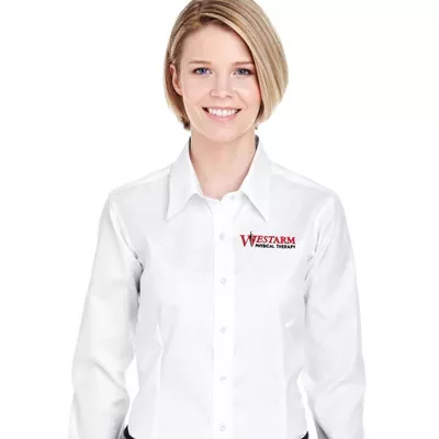 UltraClub Ladies' Non-Iron Pinpoint