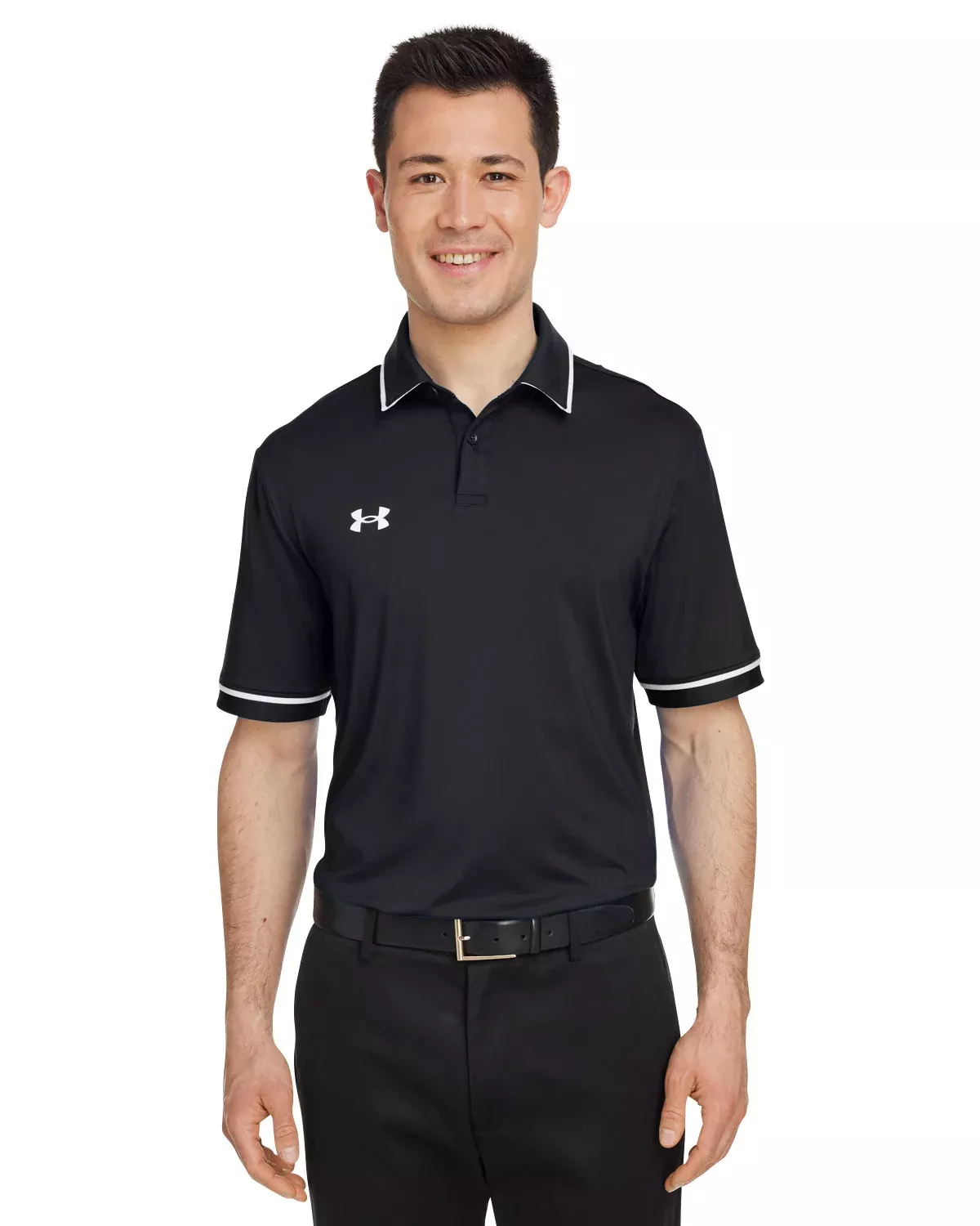 Under Armour 1376904 Tipped Teams Performance Polo With Custom Embroidery