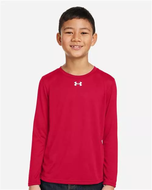 Under Armour 1377488 Youth Tech™ Team Long Sleeve T-Shirt With Custom ScreenPrint