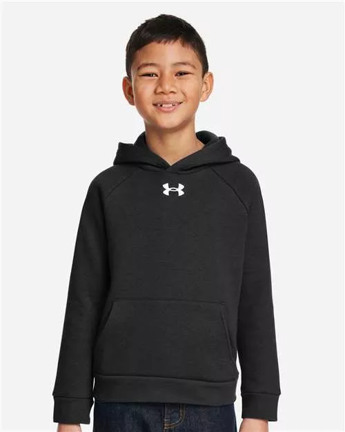 Under Armour 1379792 Youth Rival Fleece Hoodie With Custom Screenprint