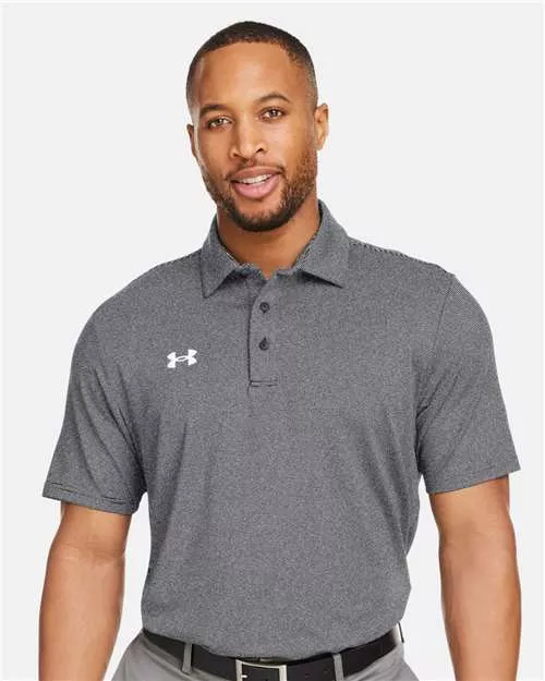 Under Armour 1389853 Destin Drive Striped Performance Polo With Custom Embroidery