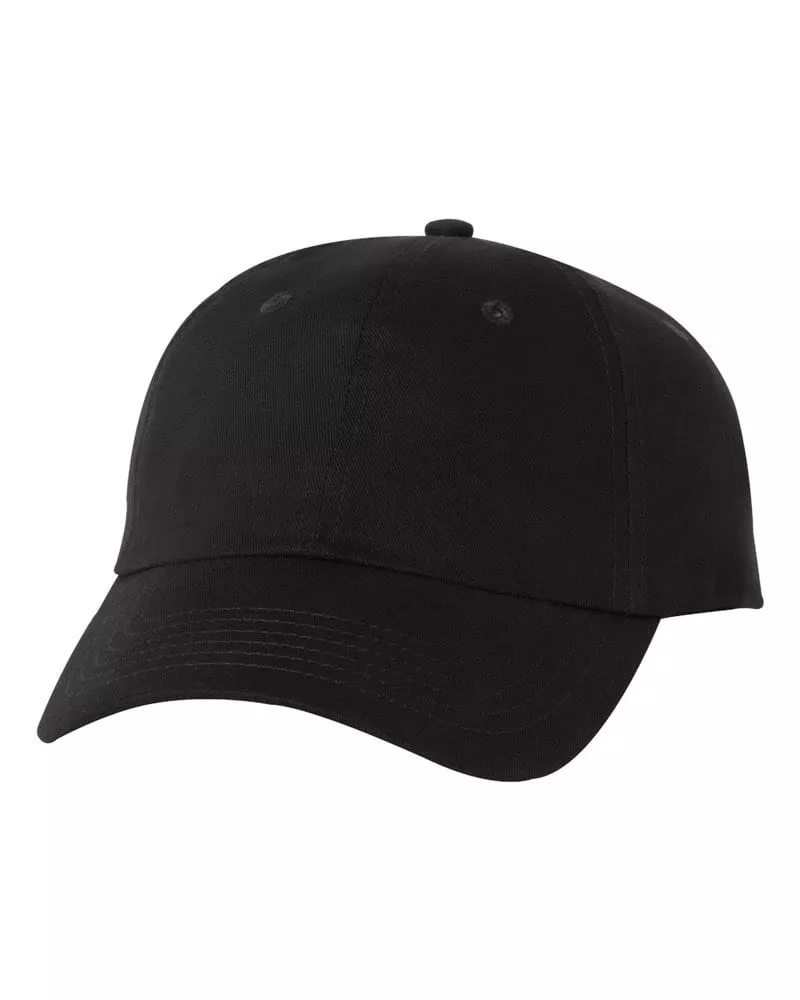Valucap VC200 - Brushed Twill Cap - Black