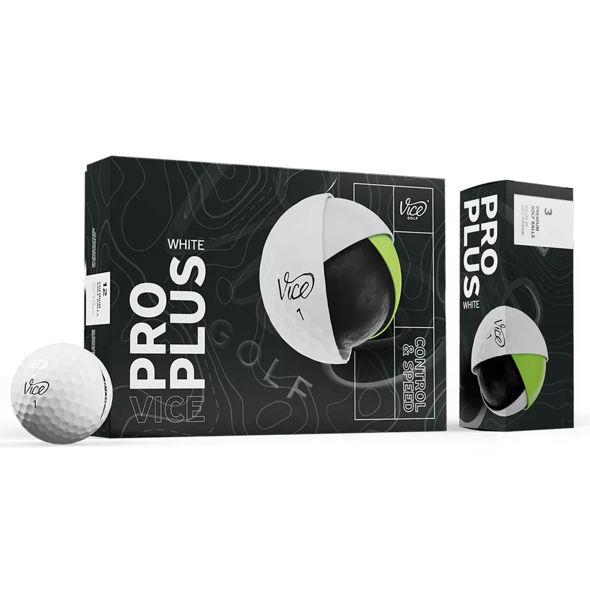 Vice - Pro Plus Golf Ball White Box 12-Pack