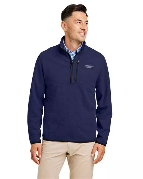 Vineyard Vines K004694 Mountain Sweaterfleece Quarter-Zip Pullover With Custom Embroidery