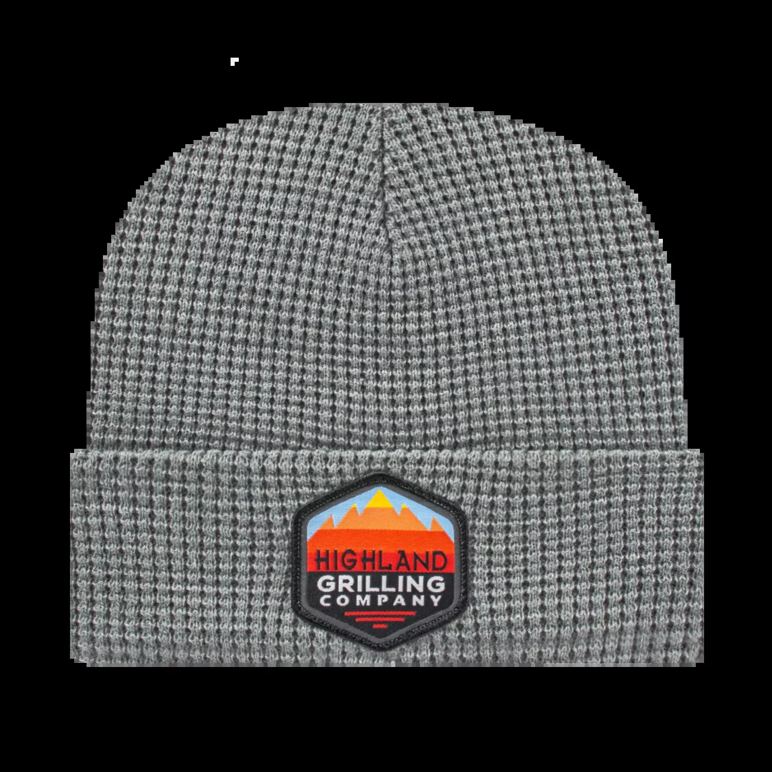 Waffle Knit Cap with Cuff