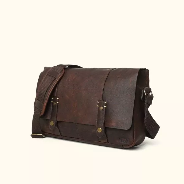 Walker Leather Messenger Bag
