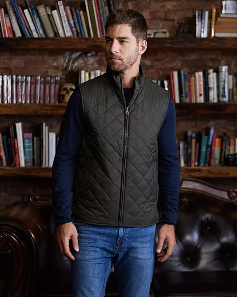 Weatherproof 207359 - Vintage Diamond Quilted Vest - Black