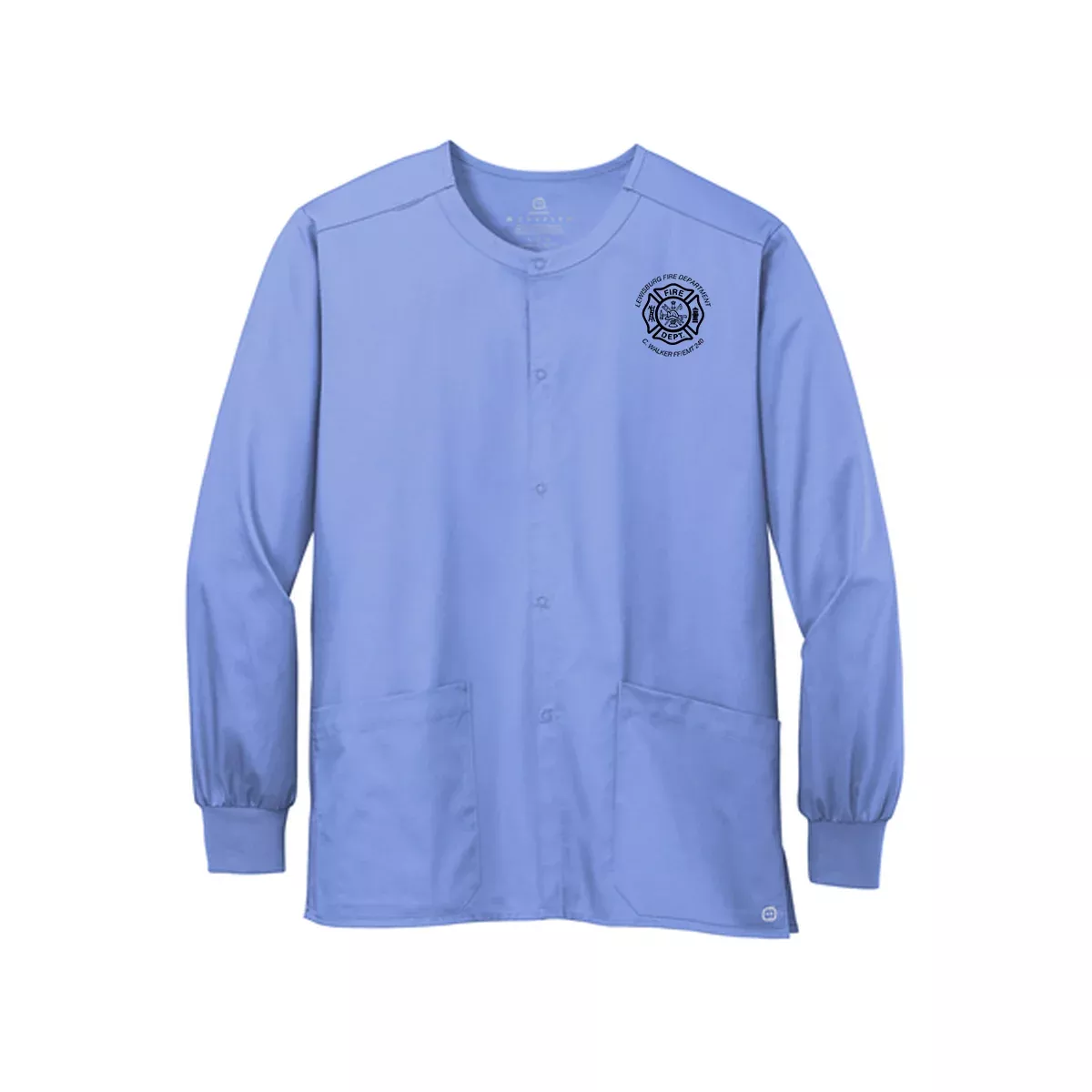 Wink Unisex WorkFlex Snap-Front Scrub Jacket, Full Color