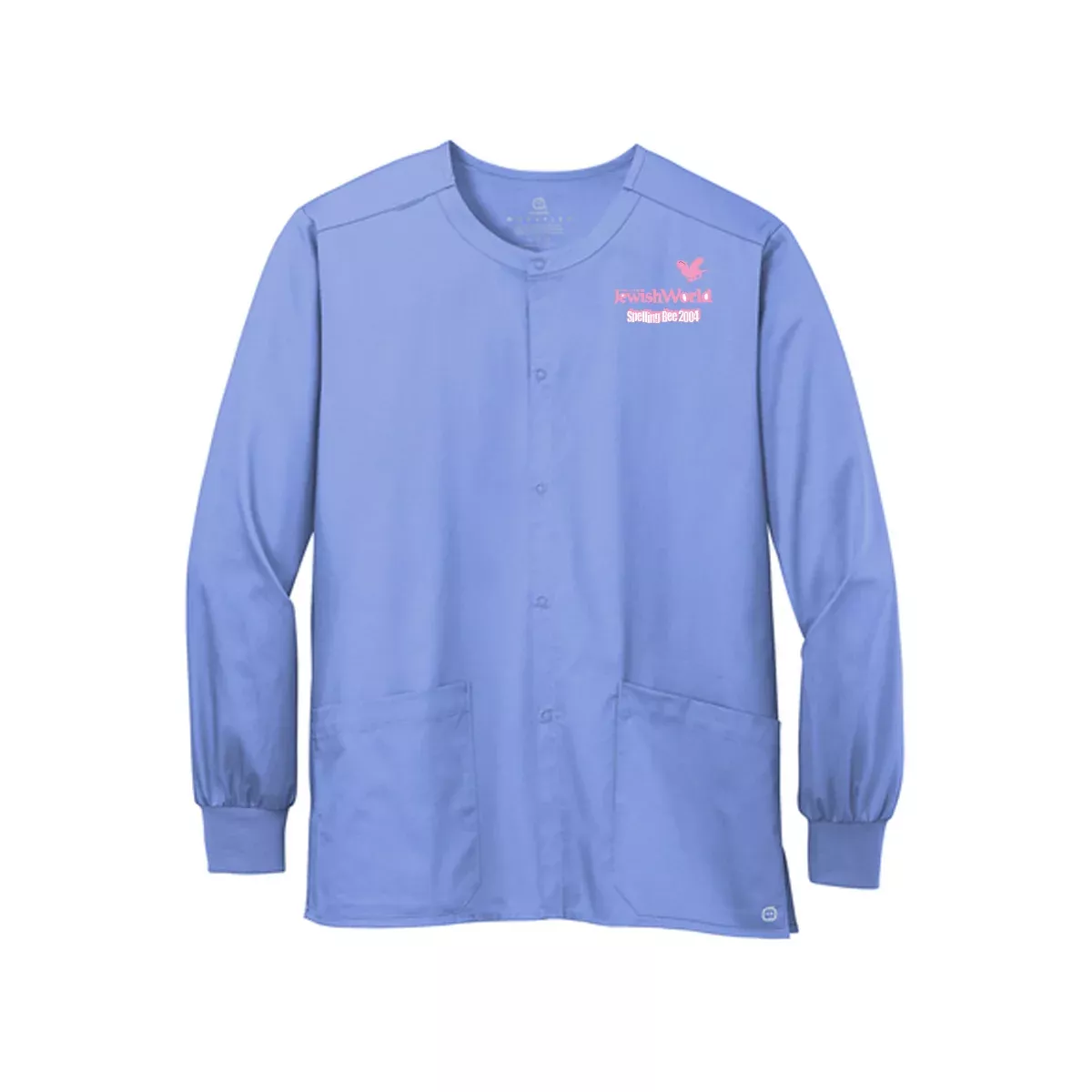 Wink Unisex WorkFlex Snap-Front Scrub Jacket, Screen Print