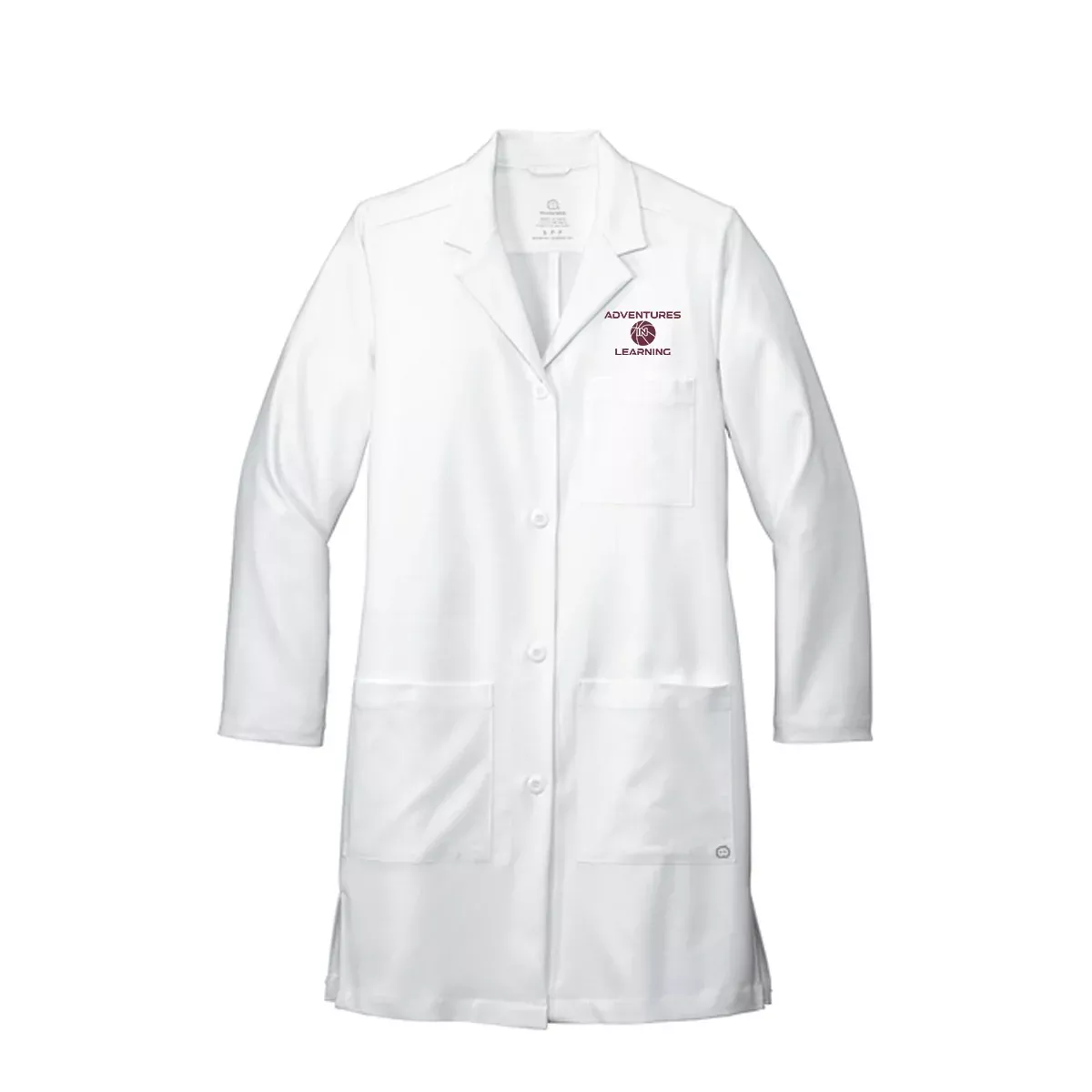 Wink Women’s Long Lab Coat, Full Color
