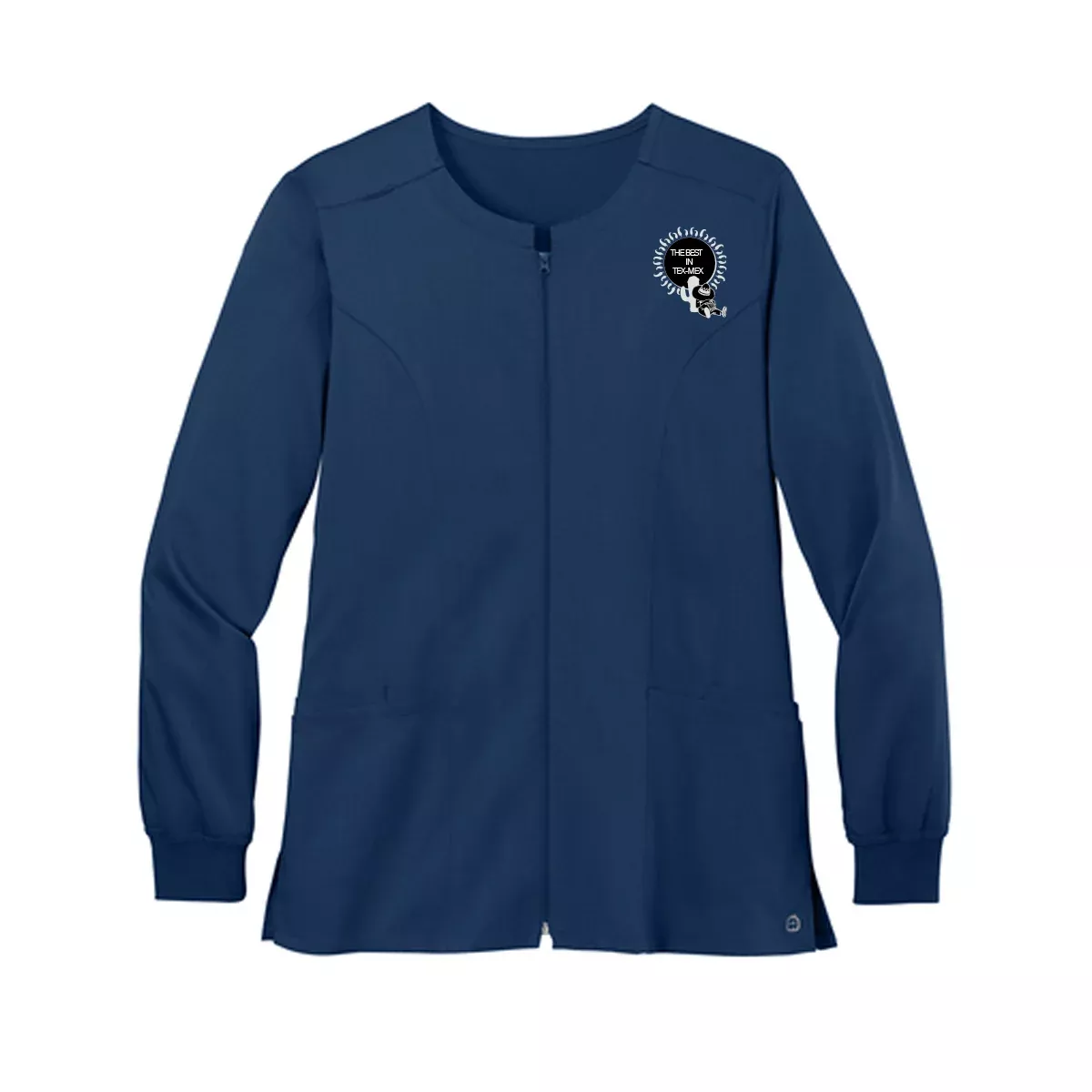 Wink Women’s Premiere Flex™ Full-Zip Scrub Jacket, Screen Print