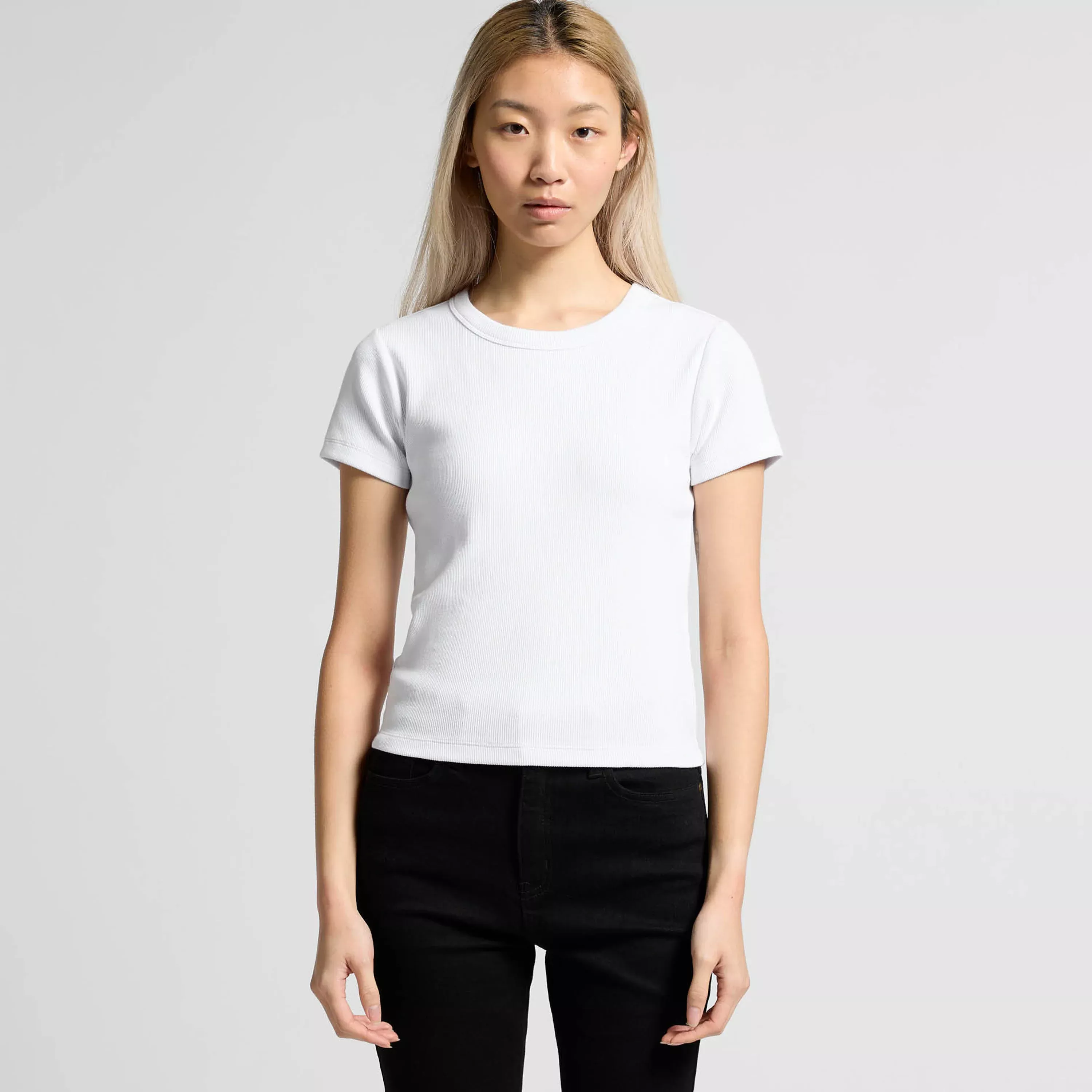 WO'S ORGANIC RIB TEE - 4092G
