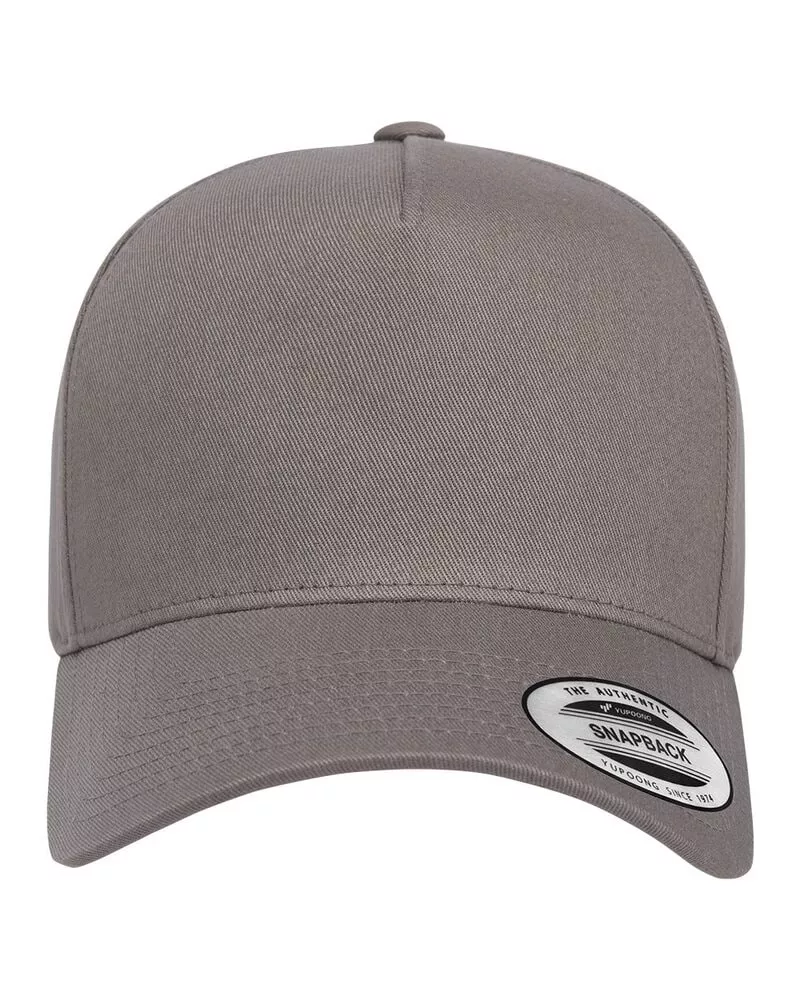 YP Classics 5079 - Retro Cotton Blend Trucker Snapback Cap - Black