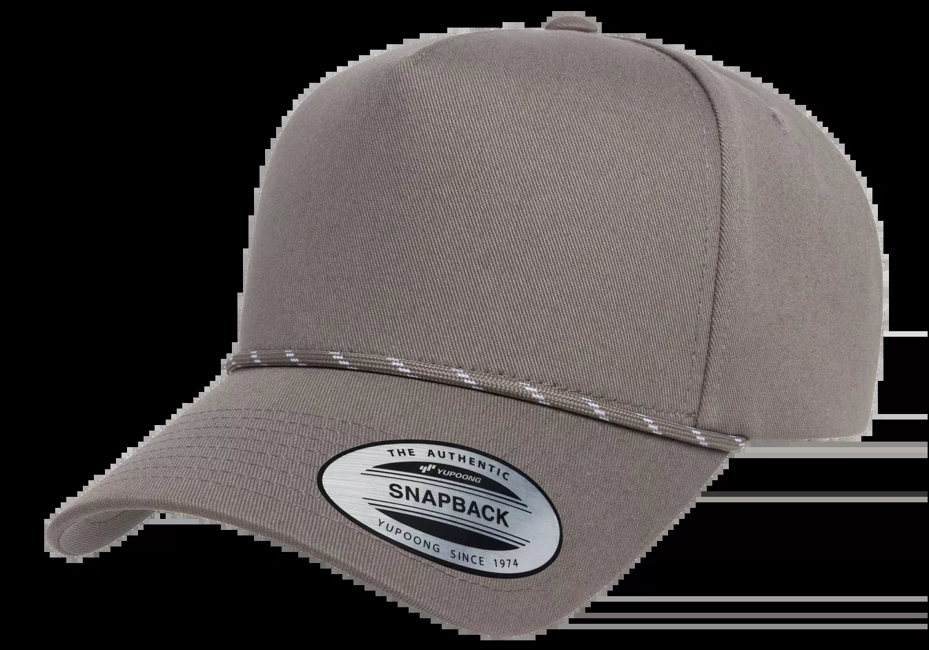 YP Classics 5079BD Retro Cotton Blend 5-Panel Snapback Cap with Braided Rope