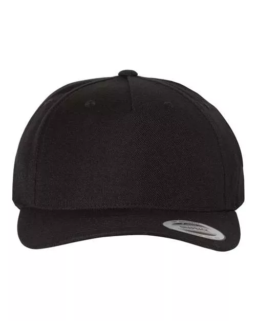 YP Classics 5789M Customizable Premium Five-Panel Curved Bill Snapback Cap