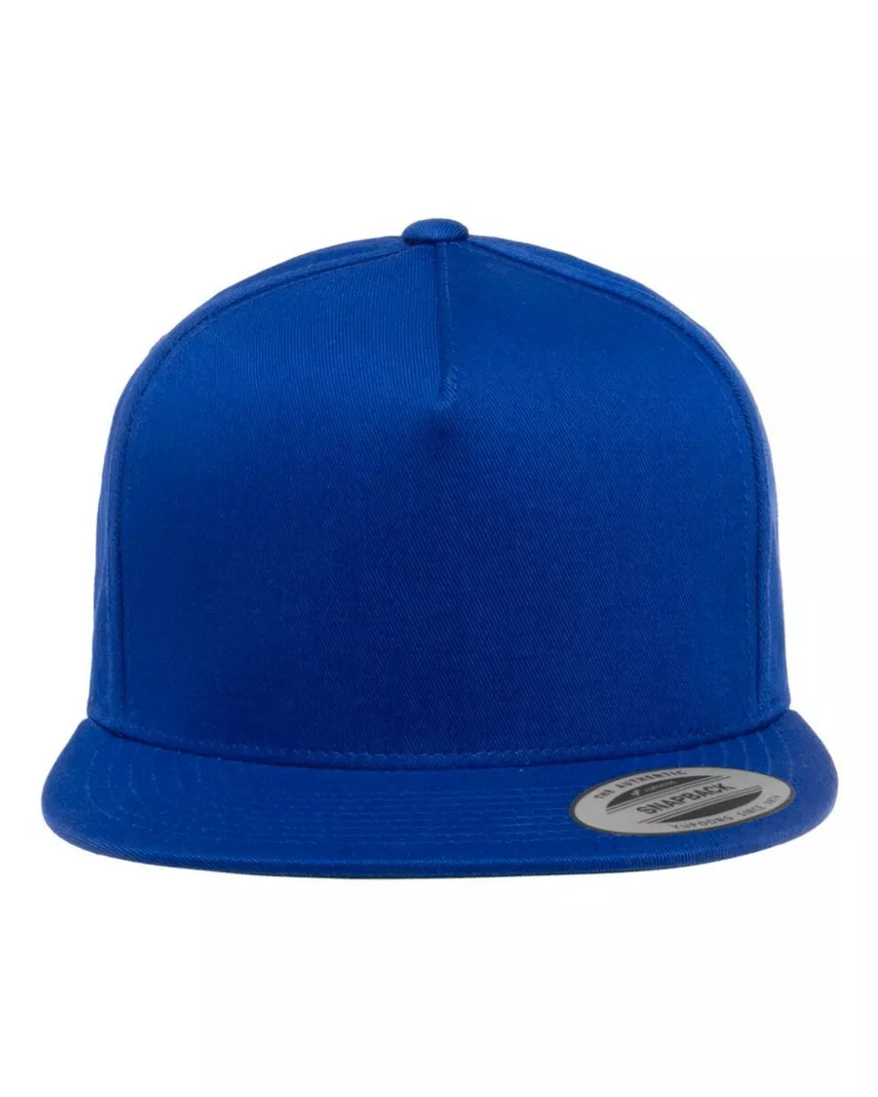 YP Classics 6007 - Flat Bill Cap - Black