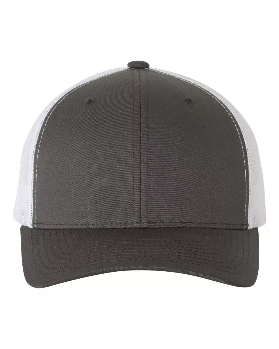 YP Classics 6606 - Six-Panel Retro Trucker Cap - Black