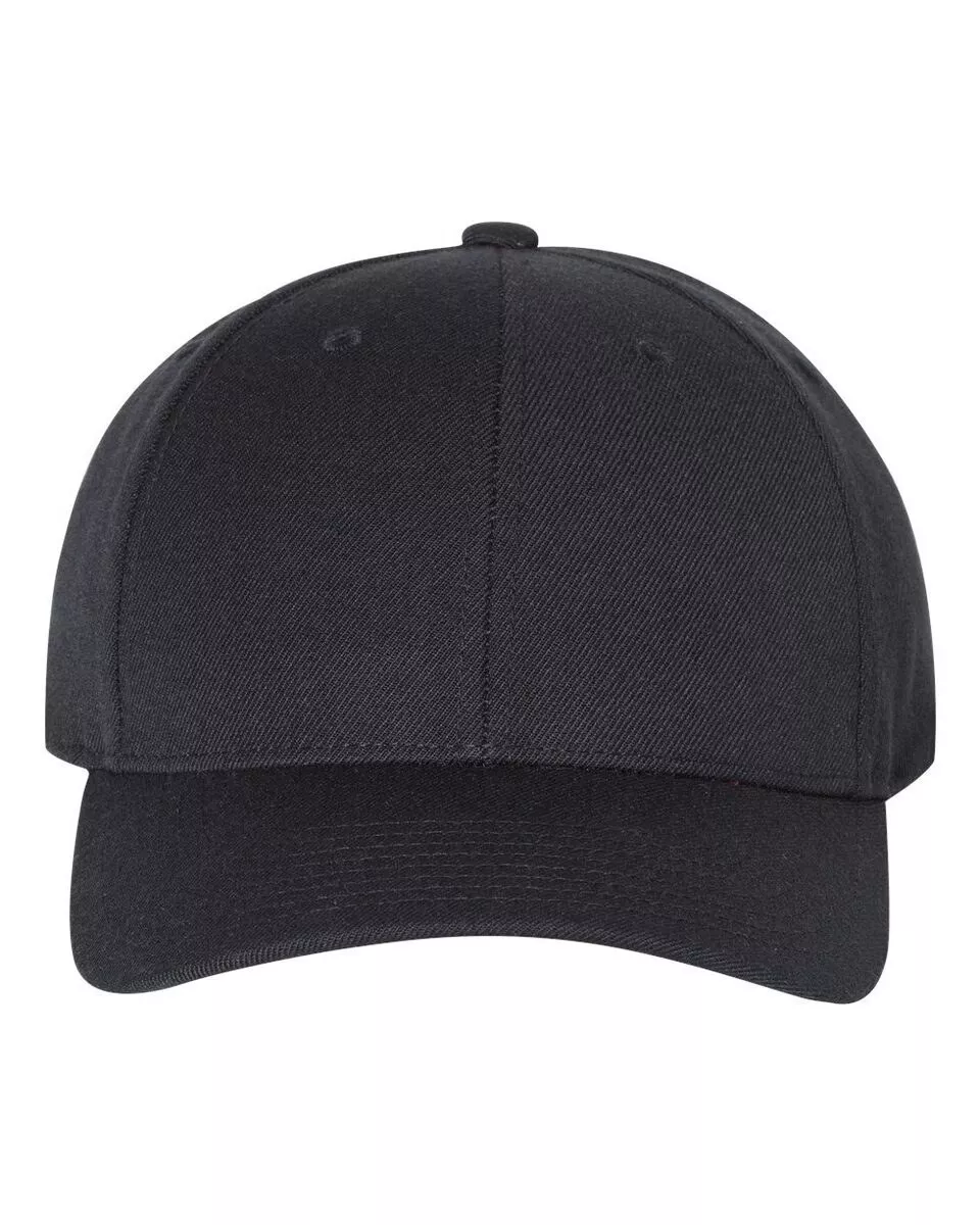 YP Classics 6789M - Premium Curved Visor Snapback Cap - Black