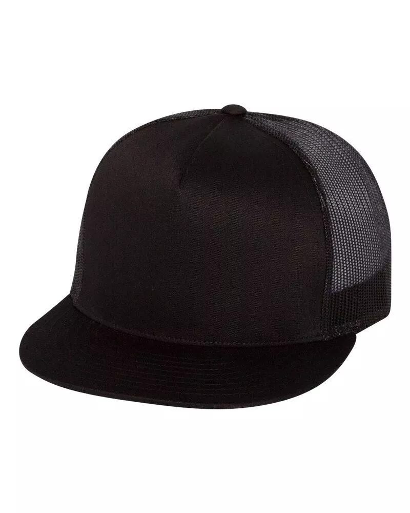 Yupoong 6006 - Five-Panel Classic Trucker Cap - Black