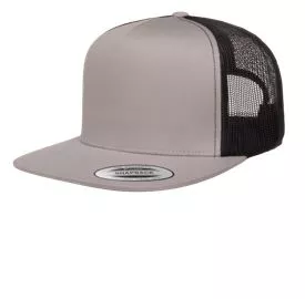 Yupoong 6006Structured, High Profile 5-Panel Classics Flat Bill Trucker Cap