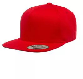 Yupoong 6007Structured, High-Profile 5-Panel Flat Bill Snapback Cap