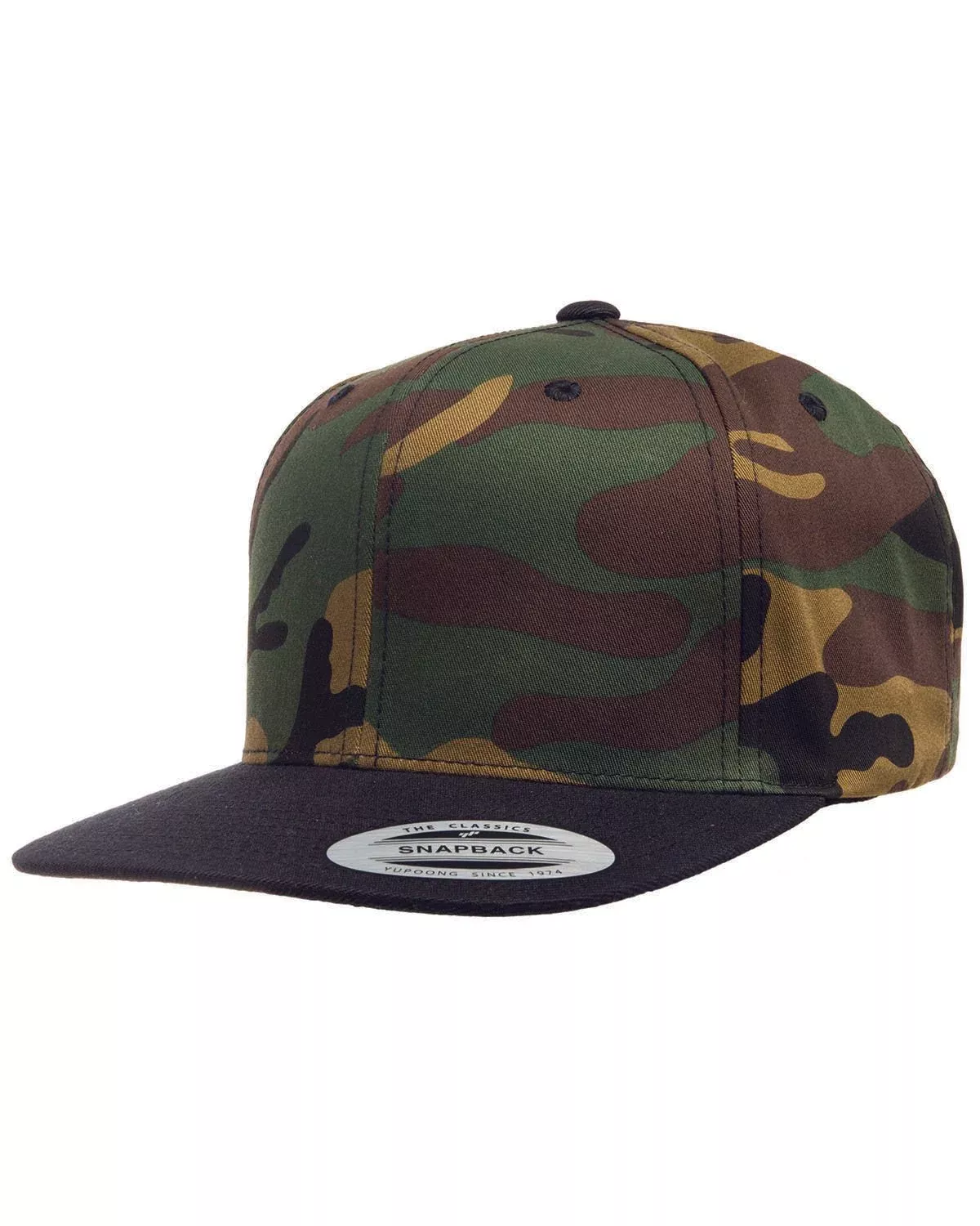 Yupoong 6089 Adult 6-Panel Structured Flat Visor ClassicSnapback