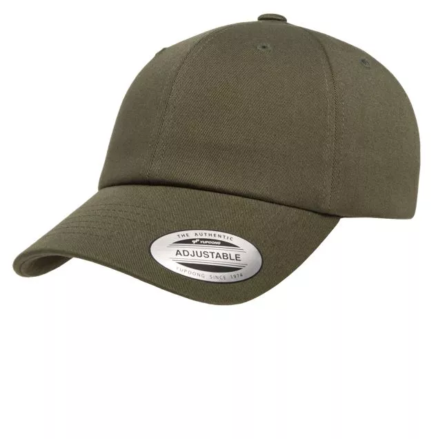 Yupoong 6245ECUnstructured, Low-Profile 6-Panel 100% Ecowash Cotton Twill Dad's Cap