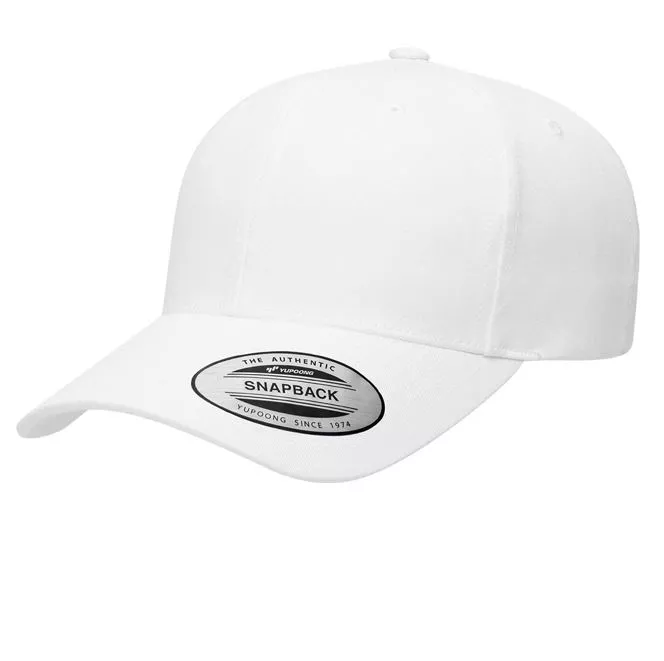 Yupoong 63896-Panel, Mid-Profile CVC Retro Cotton Blend Snapback Cap