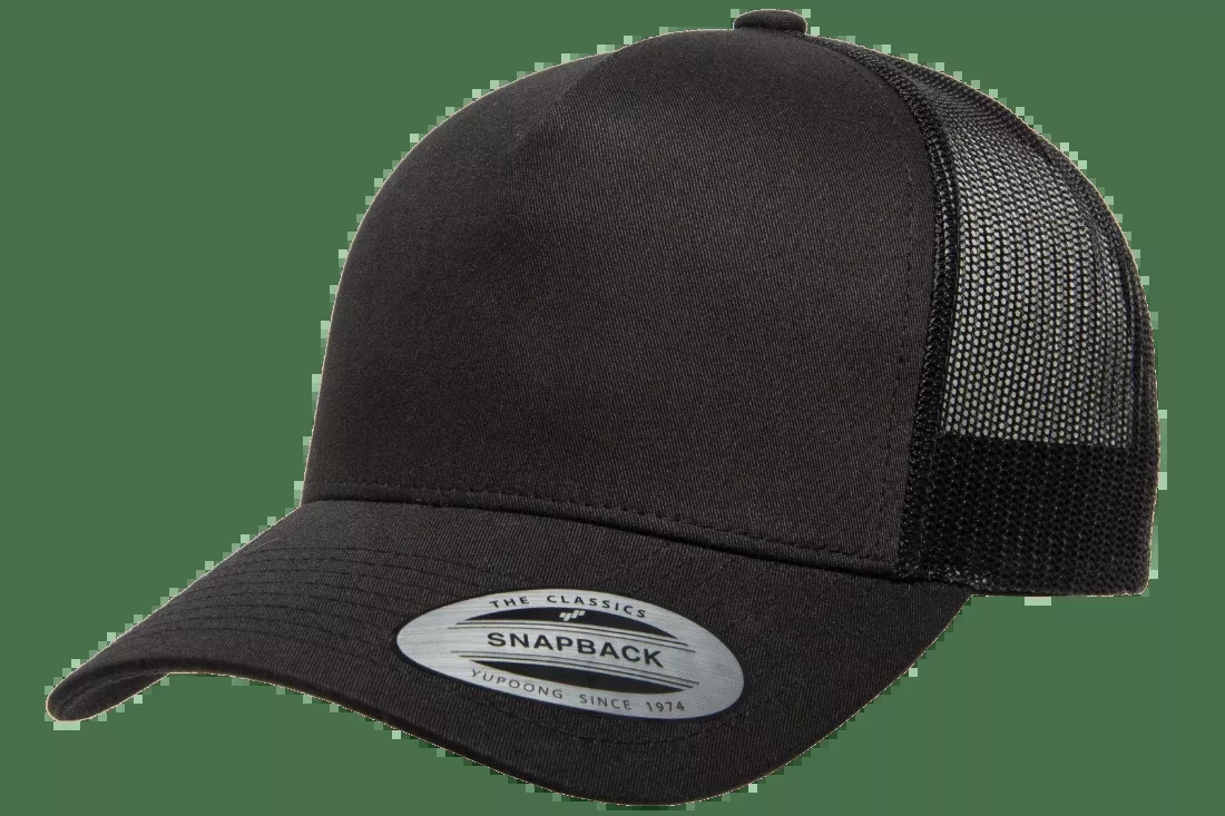 Yupoong 6506 5-Panel Retro Trucker Hat Baseball Cap with Mesh Back YP Classics